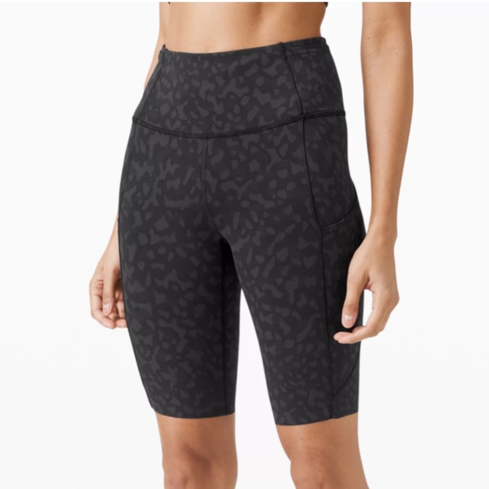 lululemon athletica Charcoal Camo Athletic Shorts